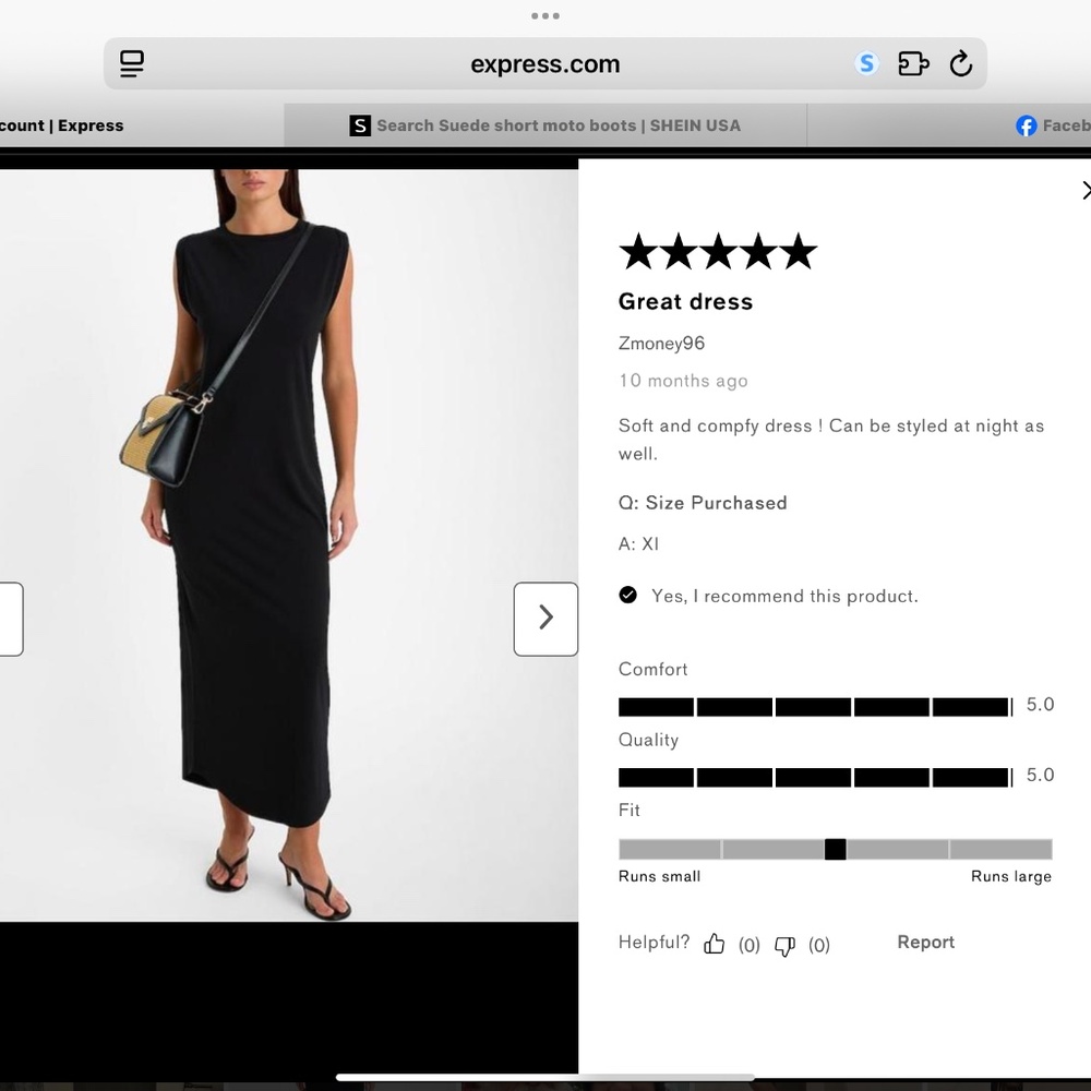 Express crew neck sleeveless T shirt maxi dress
